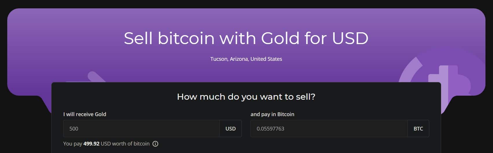 paxful- sell bitcoin for gold